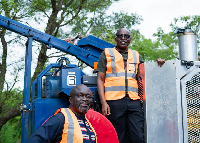 GNPC CEO, Kwame Ntow Amoah (R) and GNPC Explorco MD, Sam Opoku‑Arthur (L)
