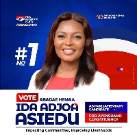 MP hopeful for Ayensuano Constituency, Ida Adjoa Asiedu