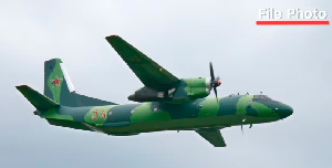 A file photo shows a Russian Air Force Antonov An-26 similar to the plane said to have crashed
