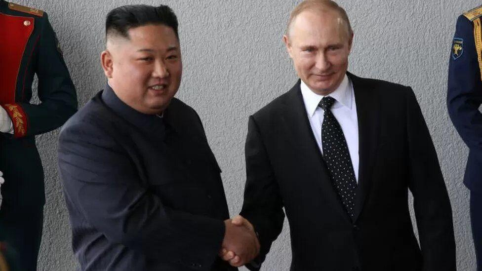 Vladimir Putin da Kim Jong Un