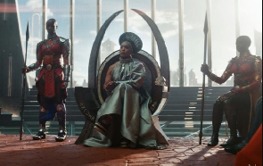 Angela played the role of Queen Ramonda in Black Panther - Photo Credit: Marvel Studios
