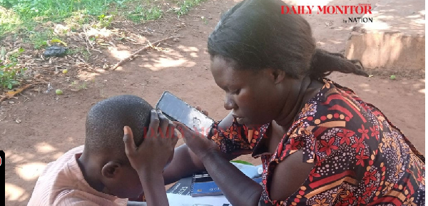 A Primary Four pupil struggles to read four-letter words during a learning assessment