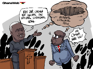 ‘May our church not become the National Cathedral hole’ – Mahama ‘mocks’ Akufo-Addo in church