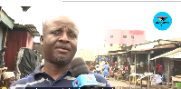 An affected trader speaking to GhanaWeb TV