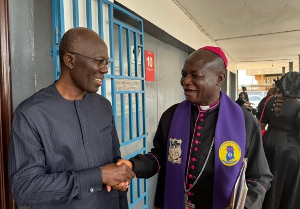 Former IGP, Dr. George Akuffo Dampare [L] and Very Reverend Richardson Aboagye Andam