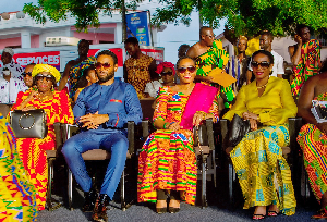 See colourful photos of Nana Konadu, the Rawlingses paying homage to Otumfuo