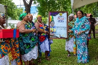 Queenmothers present a citation to First Lady Rebecca Akufo-Addo