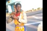 ‘He could be a spy’ - Watch as Ghanaian confronts homeless foreign national in Tema
