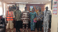 Group picture with the Director General of CBC (third from left) and his team