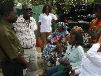 An old photo of the late PV Obeng, Nana Konadu and others