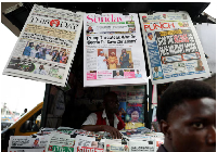 Newspapers with articles reporting Donald Trump's message to Nigeria on the treatment of Christians