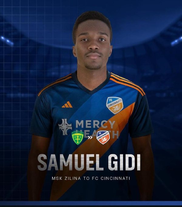 Samuel Gidi has signed for FC Cincinnati