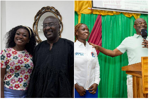 Priscilla Boateng with Dr Bawumial (L) had a commanding victory over Kennedy's Sandra Boateng