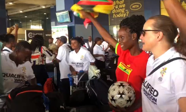 Watch Black Queens Heroic Welcome At Airport After Qualifying For 2024   21589455 