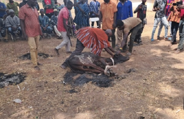 A scene from the purification rites