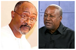 Alfred Woyome [L] and President-elect John Mahama