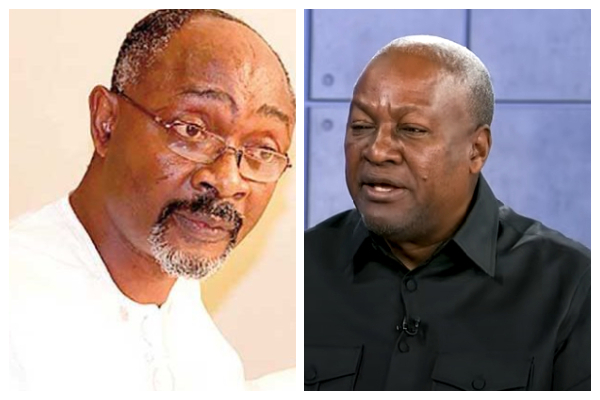 Alfred Woyome [L] and President-elect John Mahama