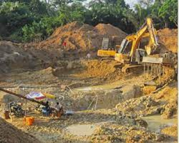 File photo of a galamsey site