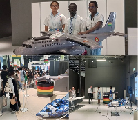 Students of the Afia Kobi Ampem Girls Senior High School at the Osaka World Expo in Japan