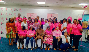Participants of the launch pose for a photo