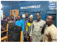 The nine suspects have been arrested to assist with the investigation into the incident