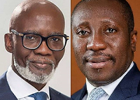 Gabby Otchere-Darko (L) says he admires Afenyo-Markin (R) for defending the legal system