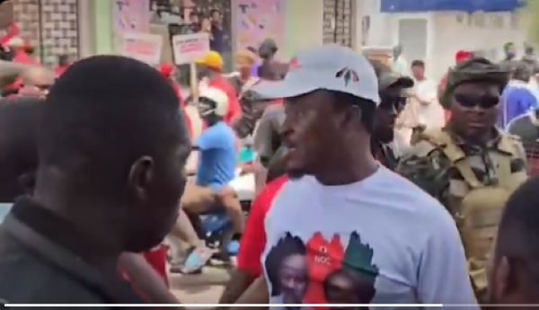 The angry NDC supporter who nearly attacked Sammy Gyamfi