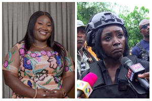 A photo collage of Gloria Owusu and Dr Hannah Louisa Bissiw