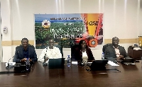 Samuel Avaala Awonnea, General Manager(2nd from left) and his executives during the presentation