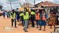 Some of the community members during the installation