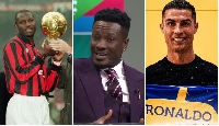George Weah, Asamoah Gyan and Cristiano Ronaldo