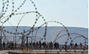 Migrants arrive at the port of Lavrio, Greece, on July 10, 2025