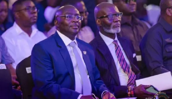 Dr Bawumia and Gabby Otchere-Darko at the event