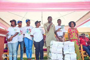 Founder of Willak Impact Africa Nana Kwaku Amoako delivering a speech