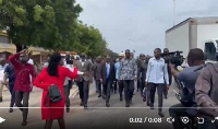 Some NPP MPs walking to EOCO on Thursday, May 29, 2025