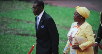 President of the Equatorial Guinea Teodoro Obiang Nguema Mbasogo and his wife Costancia Mangue