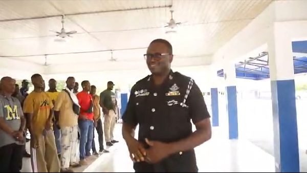 The transition took place during a brief ceremony at the National Police Training School