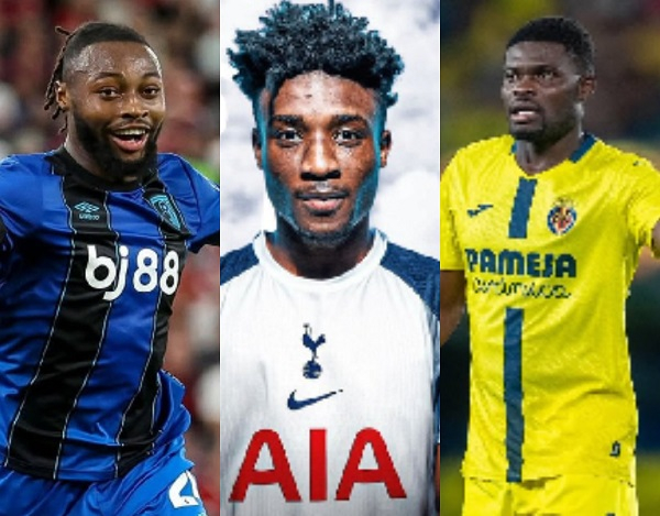 L-R: Semenyo, Kudus and Partey starred for their clubs over the weekend