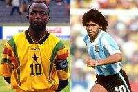 Abedi Ayew Pele and Maradona