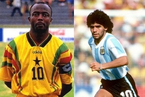 Abedi Ayew Pele and Maradona