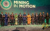 Lands and Natural Resources Minister, President John Mahama and other delegation