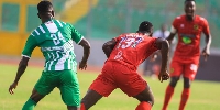 Ex- Asante Kotoko midfielder, Mudasiru Salifu in action against King Faisal