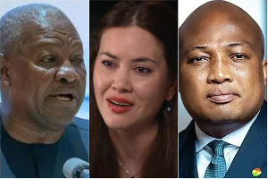 L-R: President John Mahama, US attorney Meredith Yoon and Foreign Minister Okudzeto Ablakwa L-R: President John Mahama, US attorney Meredith Yoon and Foreign Minister Okudzeto Ablakwa
