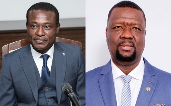 Special Prosecutor, Kissi Agyebeng (L) and Julius Neequaye Kotey (R), CEO of DVLA