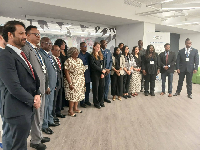 Officials at the 16th Vulnerable Twenty (V20) Ministerial Dialogue