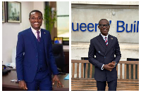 Special Prosecutor Kissi  Agyebeng (L) and Lawyer Anane Agyei (R)