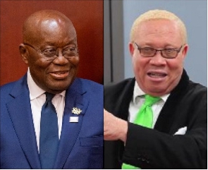 President Nana Addo Dankwa Akufo-Addo (left), Lawyer Moses Foh-Amoaning