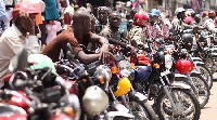 Some okada riders. File photo