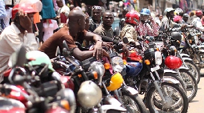 Some okada riders. File photo