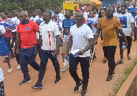 The NPP unity walk at Ejisu